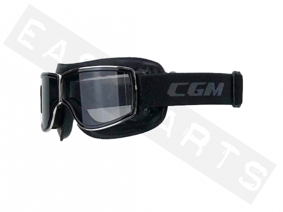 Helmbrille Jet CGM California Schwarz (transparente Gläser)
